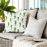 Hemmings Seahorse Square Indoor/Outdoor Throw Pillow