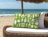 Hyatt Wine And Lumbar Indoor/Outdoor Throw Pillow
