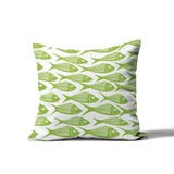 Kieran Fish Square Indoor/Outdoor Throw Pillow