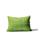 Knotty Geometric Reversible Indoor/Outdoor Rectangular Pillow