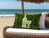 Lakefield Wine Bottle Lumbar Indoor/Outdoor Throw Pillow