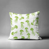 Octavian Jellyfish Square Indoor/Outdoor Throw Pillow