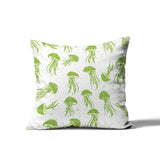 Octavian Jellyfish Square Indoor/Outdoor Throw Pillow