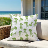 Octavian Jellyfish Square Indoor/Outdoor Throw Pillow
