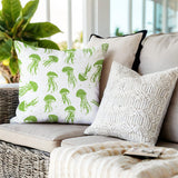 Octavian Jellyfish Square Indoor/Outdoor Throw Pillow