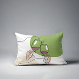 Penny Two Hands Lumbar Indoor/Outdoor Throw Pillow