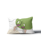 Penny Two Hands Lumbar Indoor/Outdoor Throw Pillow
