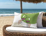 Penny Two Hands Lumbar Indoor/Outdoor Throw Pillow