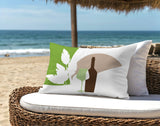 Potter Wine Glass Lumbar Indoor/Outdoor Throw Pillow