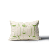 Purcill Wine Glass Lumbar Indoor/Outdoor Throw Pillow