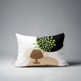 Savon Wine Glass Lumbar Indoor/Outdoor Throw Pillow