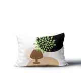 Savon Wine Glass Lumbar Indoor/Outdoor Throw Pillow