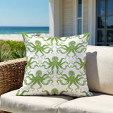 Shirley Octopus Square Indoor/Outdoor Throw Pillow