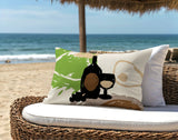 Tate Wine Bottle Lumbar Indoor/Outdoor Throw Pillow