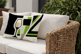 Winefield Wine Bottle Lumbar Indoor/Outdoor Throw Pillow