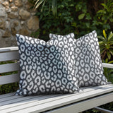 Cheya Zebra Print Indoor/Outdoor Reversible Square Pillow