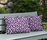 Cheya Zebra Print Indoor/Outdoor Reversible Rectangular Pillow