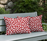 Cheya Zebra Print Indoor/Outdoor Reversible Rectangular Pillow