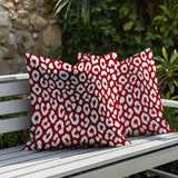 Cheya Zebra Print Indoor/Outdoor Reversible Square Pillow