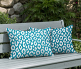 Cheya Zebra Print Indoor/Outdoor Reversible Rectangular Pillow