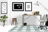 Chico low pile chair mat in Mist