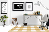 Chico low pile chair mat in Ochre