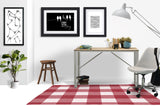 Chico low pile chair mat in Red
