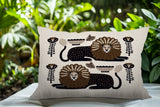 Chiga Lion Reversible Indoor/Outdoor Rectangular Pillow