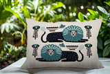 Chiga Lion Reversible Indoor/Outdoor Rectangular Pillow