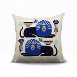 Chiga Lion Reversible Indoor/Outdoor Square Pillow