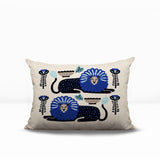 Chiga Lion Reversible Indoor/Outdoor Rectangular Pillow