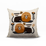 Chiga Lion Reversible Indoor/Outdoor Square Pillow