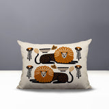 Chiga Lion Reversible Indoor/Outdoor Rectangular Pillow