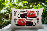 Chiga Lion Reversible Indoor/Outdoor Rectangular Pillow