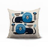 Chiga Lion Reversible Indoor/Outdoor Square Pillow
