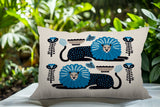 Chiga Lion Reversible Indoor/Outdoor Rectangular Pillow
