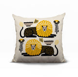 Chiga Lion Reversible Indoor/Outdoor Square Pillow