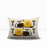Chiga Lion Reversible Indoor/Outdoor Rectangular Pillow