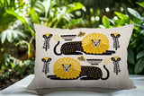 Chiga Lion Reversible Indoor/Outdoor Rectangular Pillow
