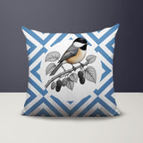 Chikadee Indoor/Outdoor Reversible Square Pillow