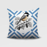 Chikadee Indoor/Outdoor Reversible Square Pillow
