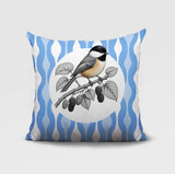Chikadee Indoor/Outdoor Reversible Square Pillow