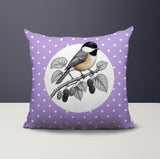Chikadee Indoor/Outdoor Reversible Square Pillow