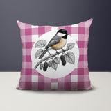 Chikadee Indoor/Outdoor Reversible Square Pillow