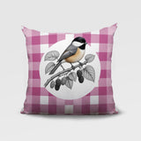 Chikadee Indoor/Outdoor Reversible Square Pillow
