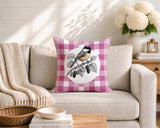 Chikadee Indoor/Outdoor Reversible Square Pillow
