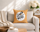 Chikadee Indoor/Outdoor Reversible Square Pillow