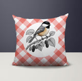 Chikadee Indoor/Outdoor Reversible Square Pillow