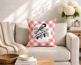 Chikadee Indoor/Outdoor Reversible Square Pillow