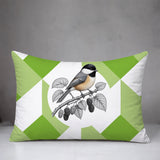 Chikadee Indoor/Outdoor Reversible Rectangular Pillow